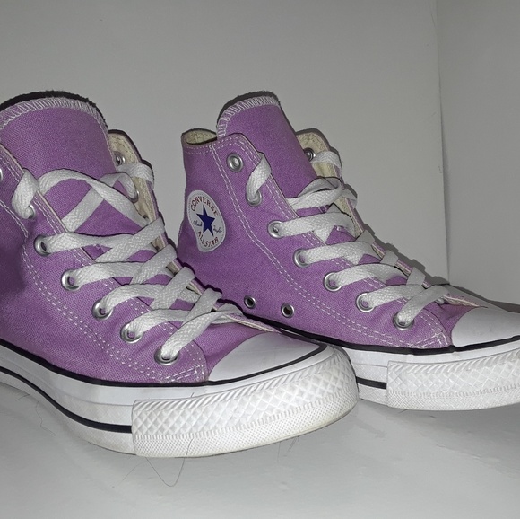 Converse | Shoes | Lilac Light Purple Hi Top Converse | Poshmark
